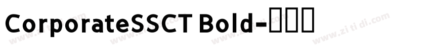 CorporateSSCT Bold字体转换